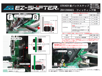 TERAMOTO EZ-SHiFTER ZRX1200DAEG STRIKER製 取付例 PDF
